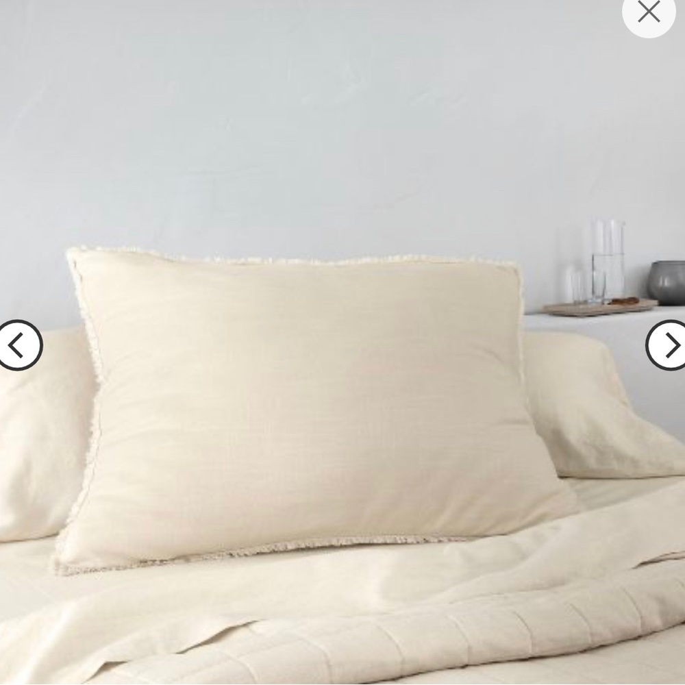 King Euro Heavyweight Linen Blend Throw Pillow - Casaluna